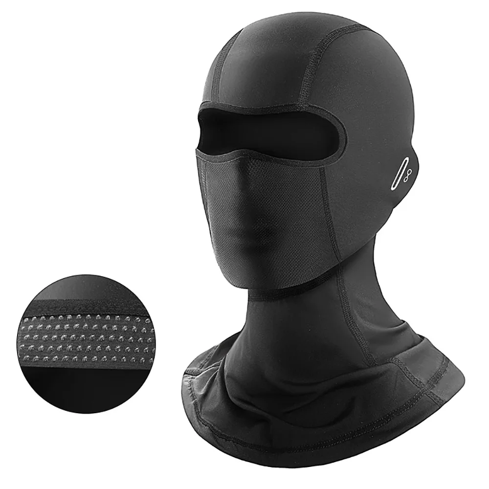 新しいサイクリングアイスシルクマスクバラクラバ UV 保護フェイスマスクオートバイヘッドカバー屋外アイスシルク速乾性フルフェイスマスク L