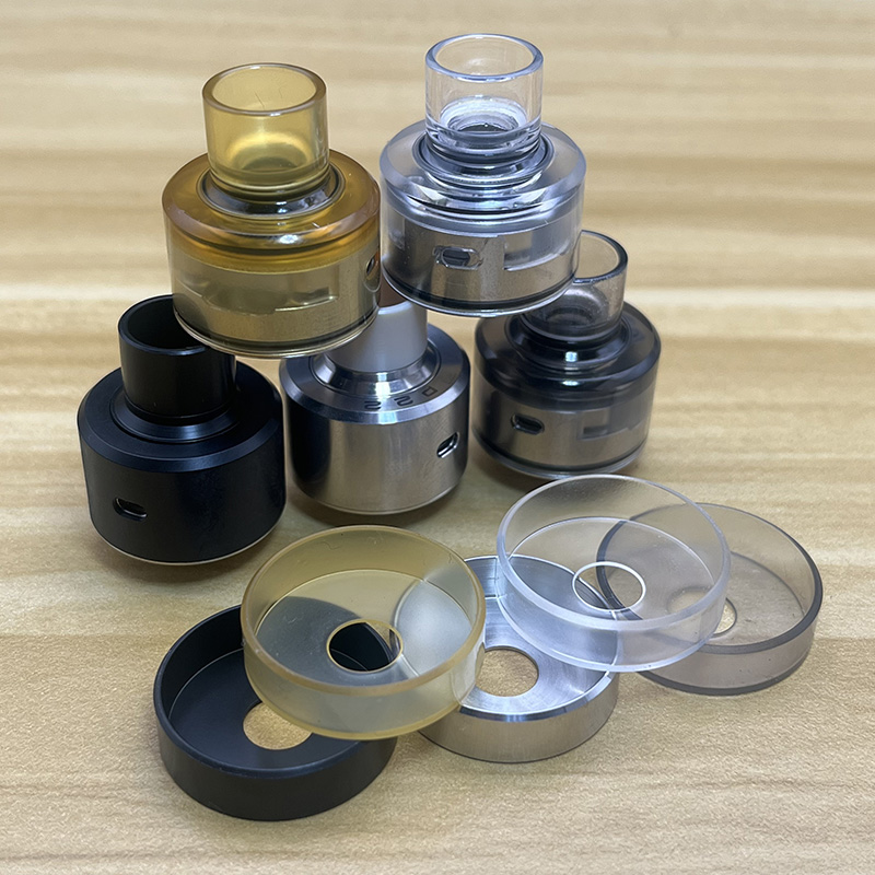 Monarchy P22 RDA Vape atomizador 316ss 22mm reconstruible goteo doble bobina Vape rda tanque con BF Pin Squonks 24mm anillo