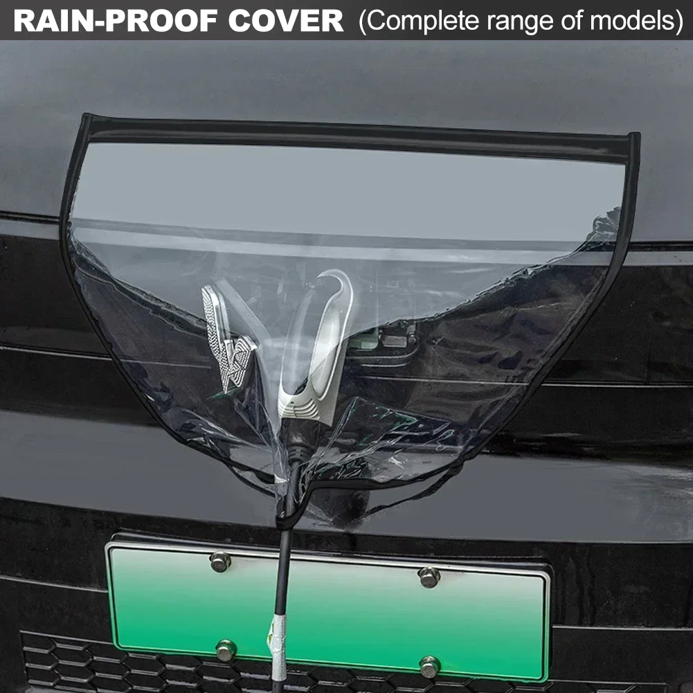Capa para porta de carregador de veículo elétrico, proteção à prova de chuva ao ar livre, acessórios para carro para tesla modelo 3 y suv