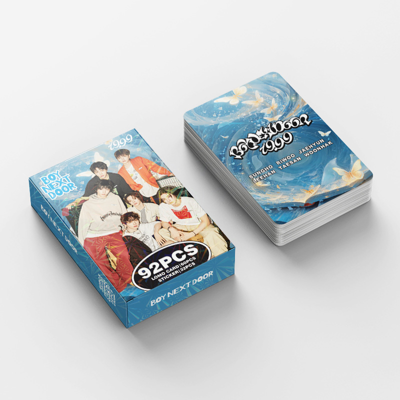 92 шт. Kpop BOYNEXTDOOR LOMO карты и наклейки