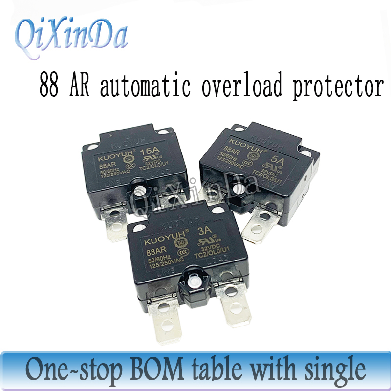 1 Stück neu 88ar 3a 4a 5a 6 a7a 8a 10a 15a 20a 24a 25a Überlast schalter mit automatischem Zurücksetzen des Leistungs schalters über den Stroms chutz