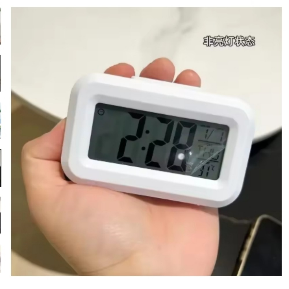 LED Digital Alarm Clock Backlight Snooze Data Time Calendar Desktop Multifunction Electronic Backlight Table Clock