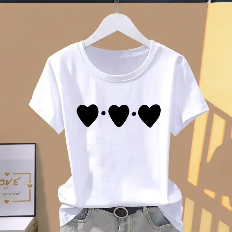 90s Y2k 女性プリント花スポーツファッションカジュアル爆発半袖 Tシャツグラフィック Tシャツ女性服 Tシャツ