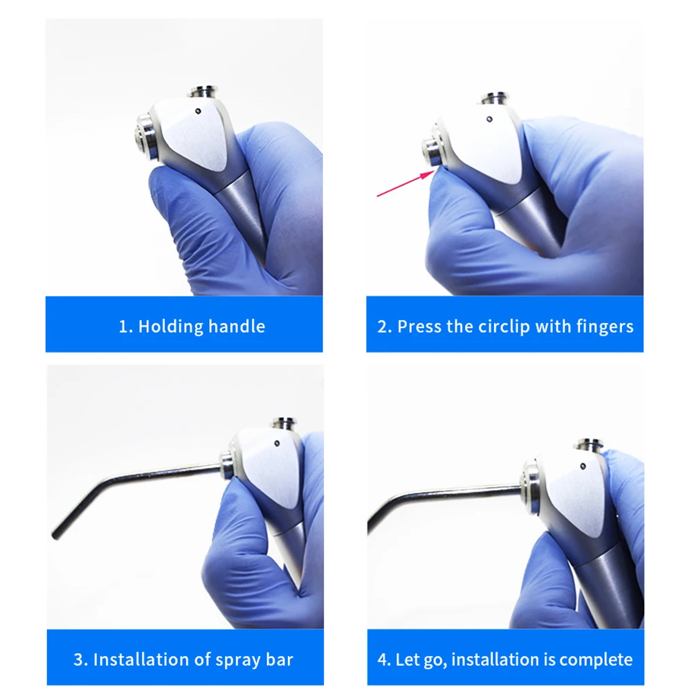 JNSUR เข็มฉีดยาที่มีสีสันทันตกรรม 3-Way Air สเปรย์น้ําทันตแพทย์หน่วย Instruments Triple Syringe เครื่องมือทันตกรรมเก้าอี้ทันตกรรม Supply Dent