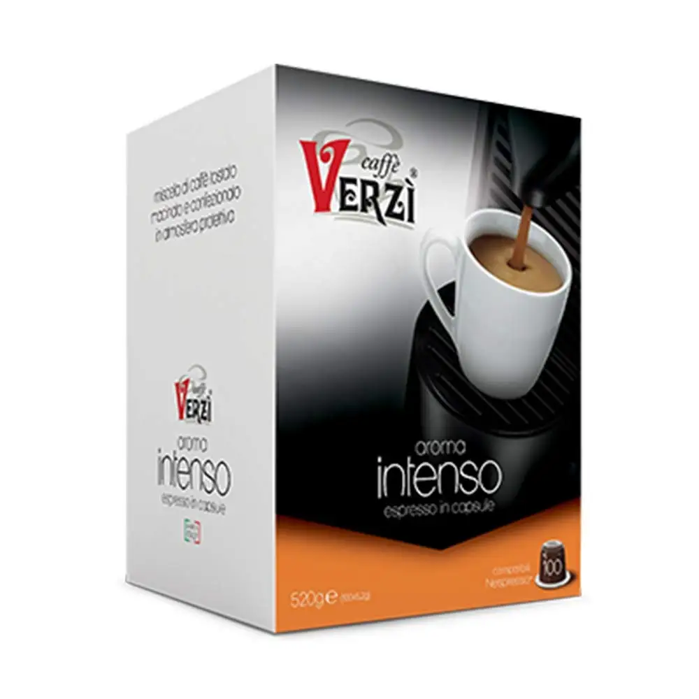 KOFFIE VERZI |   Compatibiliteit: NESPRESSO ® |   Aroma: INTENSE |   (100)