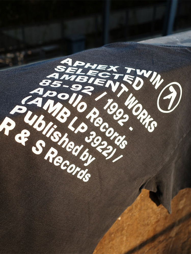 Camiseta para hombre Aphex Twin lavada negro estampado algodón gráfico de gran tamaño moda coreana camisetas de manga corta camisetas Y2k ropa de calle