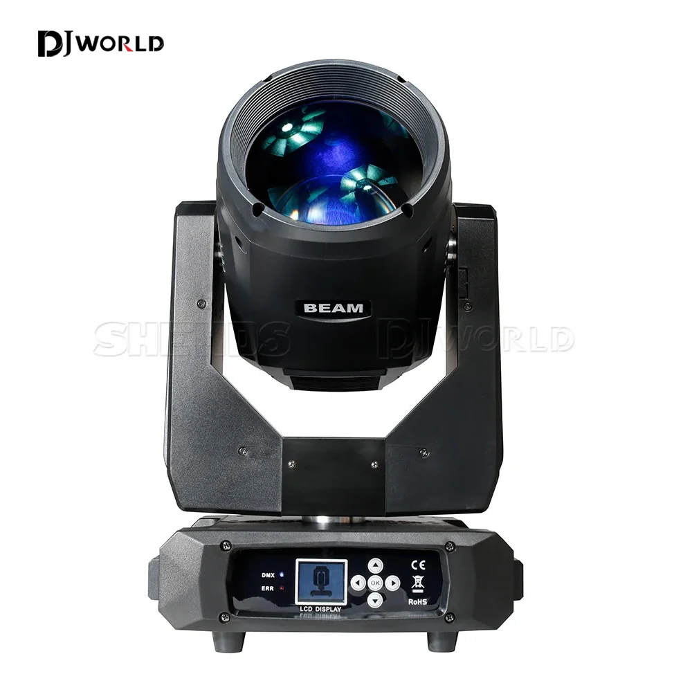 DJWORLD 17R 350W Strahl Moving Head Beleuchtung Bühnenbeleuchtung Mehrere Farben DMX-Steuerung für DJ Disco Performance Hochzeit Nachtclub