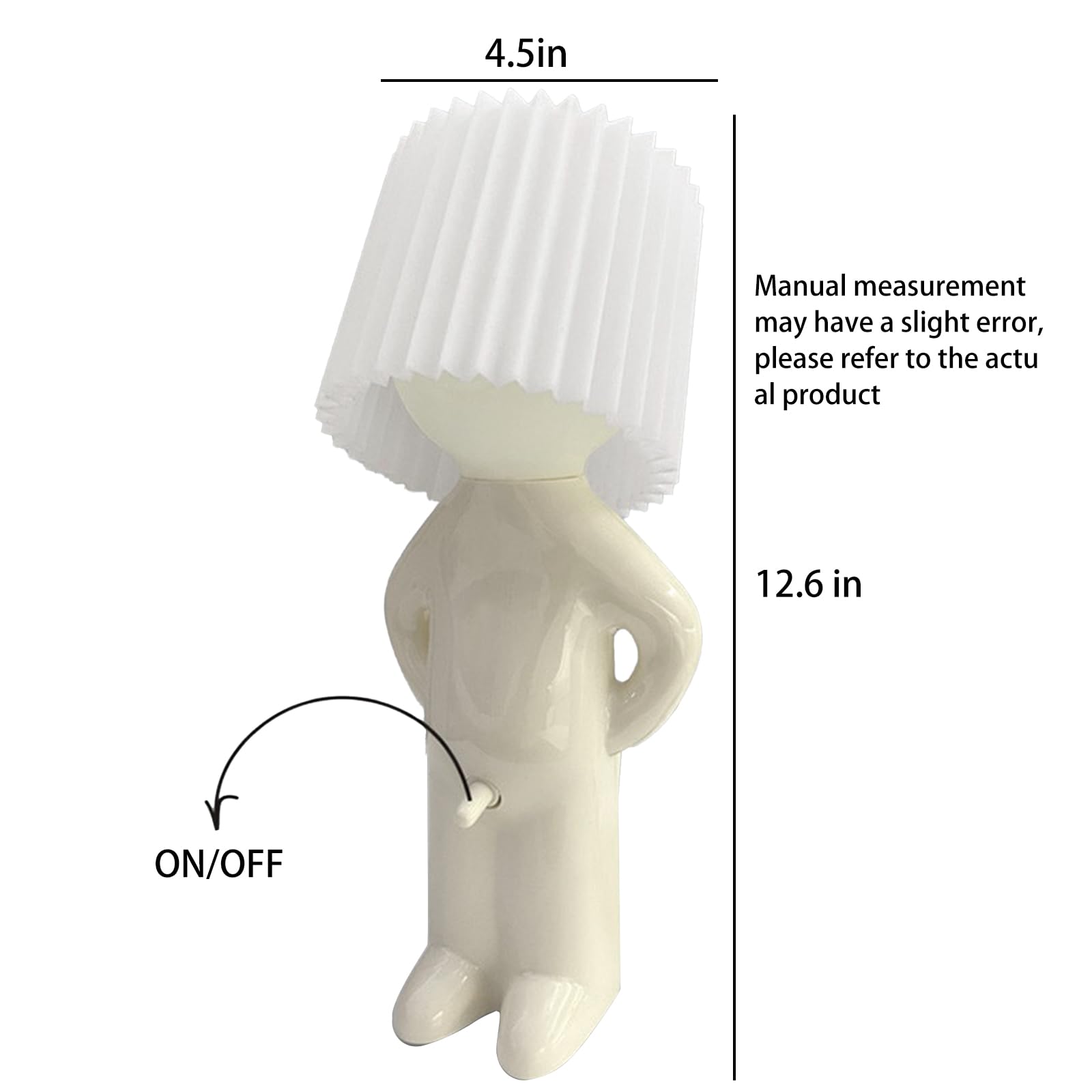 Mesa criativa Luzes de livro pequeno, Little Naughty Boy Night Light, Shy Man Lamp para crianças, quarto de casa, mesa de cabeceira Decoração Presente