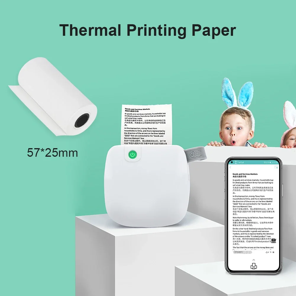 5/10 Rolls Thermal Paper Camera Printing White Children Camera Wood Pulp Instant Print Kids Rolling Paper Miniprinter Accessory