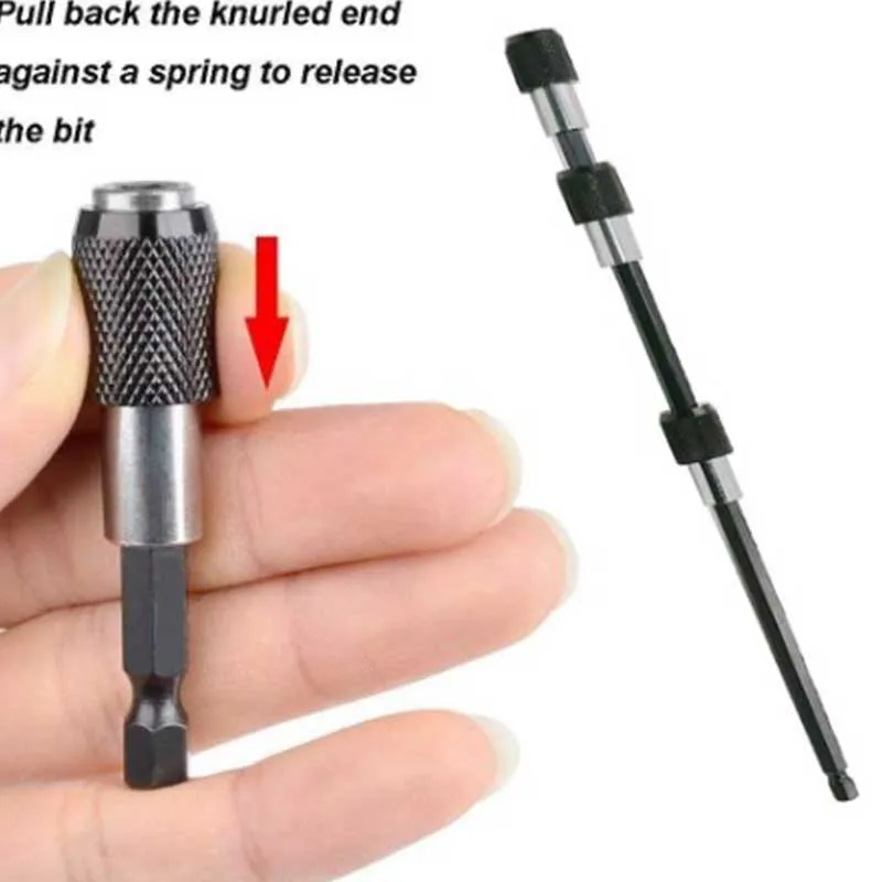 1 PC/3 PCS 1/4 นิ้ว Quick Hex Shank Release แม่เหล็กไขควงไฟฟ้า Extension Bit 60/100/150 มม. Ro