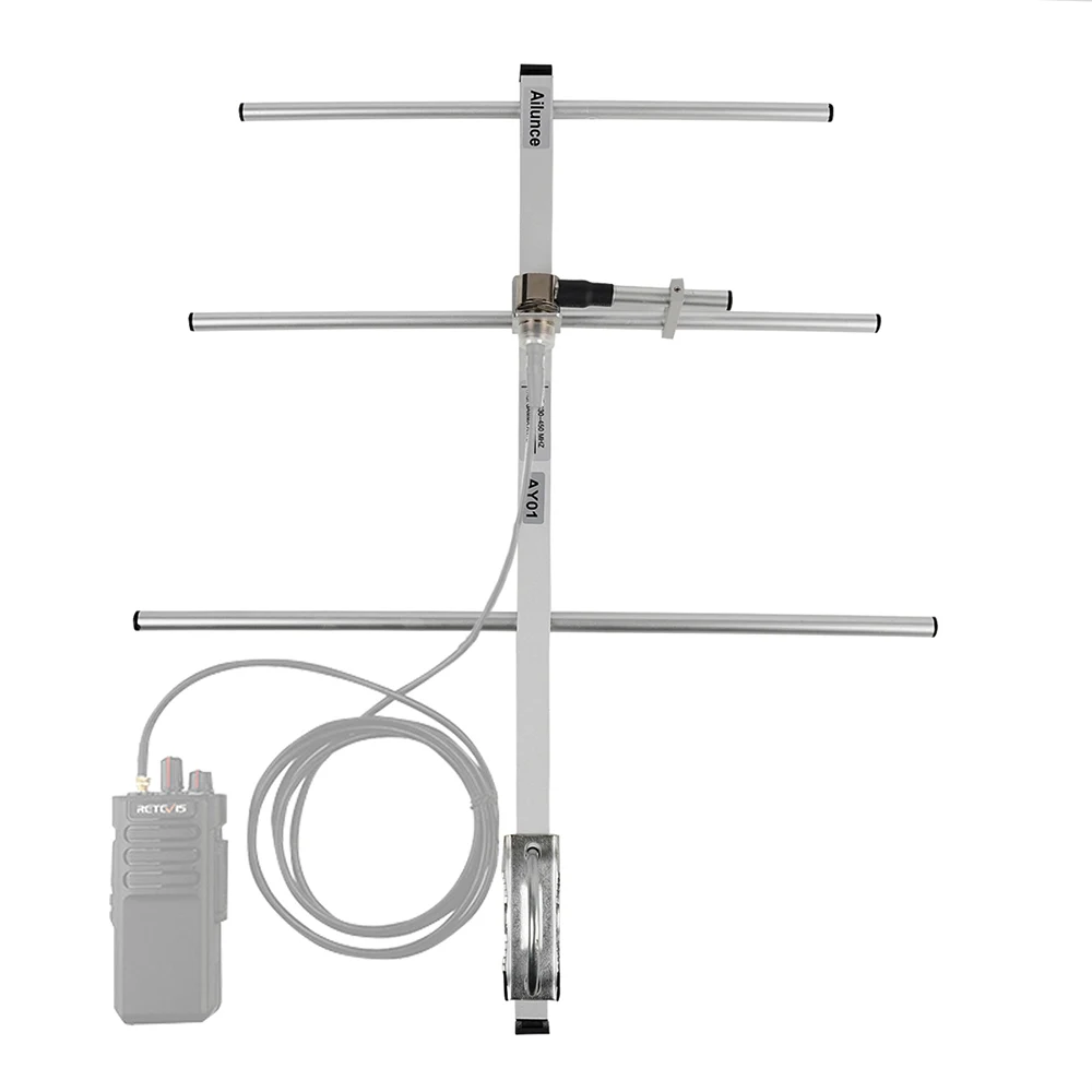 RETEVIS Ailunce AY04/1/2/3 High Gain Amateurfunk Yagi Antenne SL16-K VHF/UHF Walkie Talkie Yagi–Uda Antenne Zwei-Wege-Radio-Repeater
