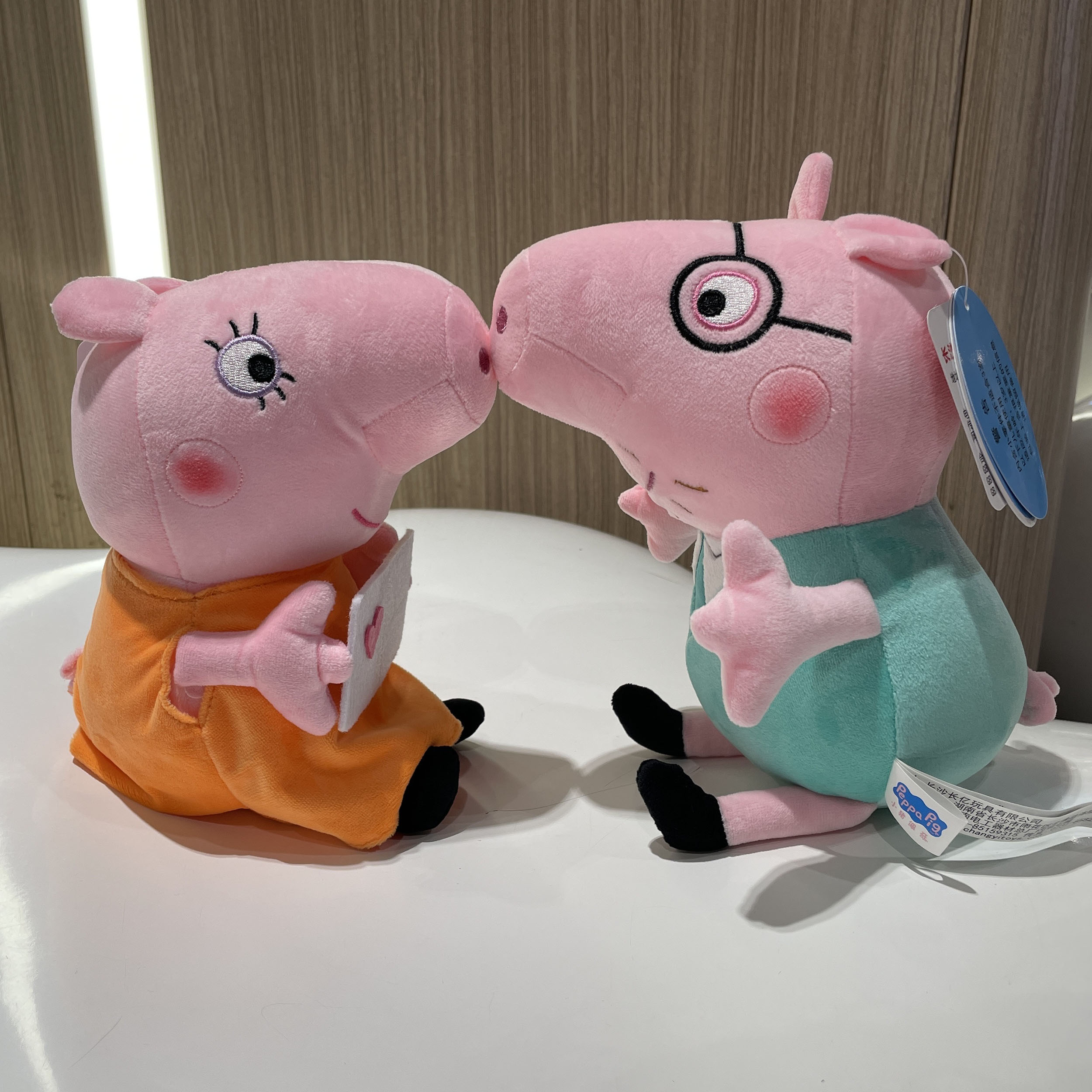 30 cm 12'' Echter Peppa Pig Papa Mama Opa Oma Dinosaurier Teddybär Peppa George Plüschtier Kindergeburtstag Weihnachtsgeschenk