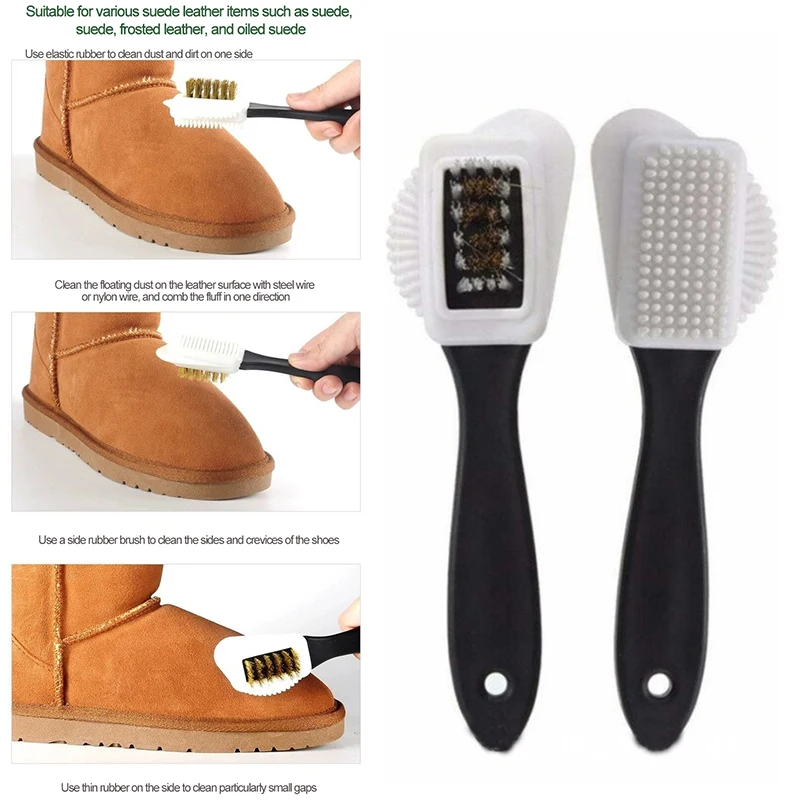 New Suede Boots Fluffy Shoes Brush for Sneakers Suede Brush Shoe Cleaning Brush Fo Lether Interior Sneakers Cleaner XS01