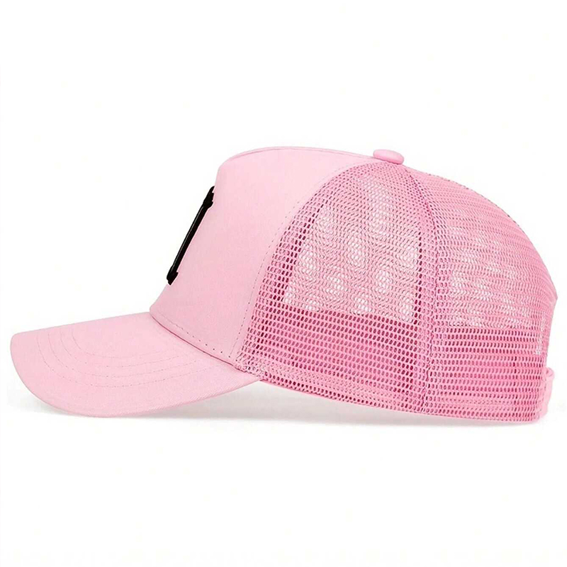 ユニセックス M 文字刺繍野球ネットキャップヒップホップキャップ春夏屋外調節可能なカジュアル帽子日焼け止め帽子