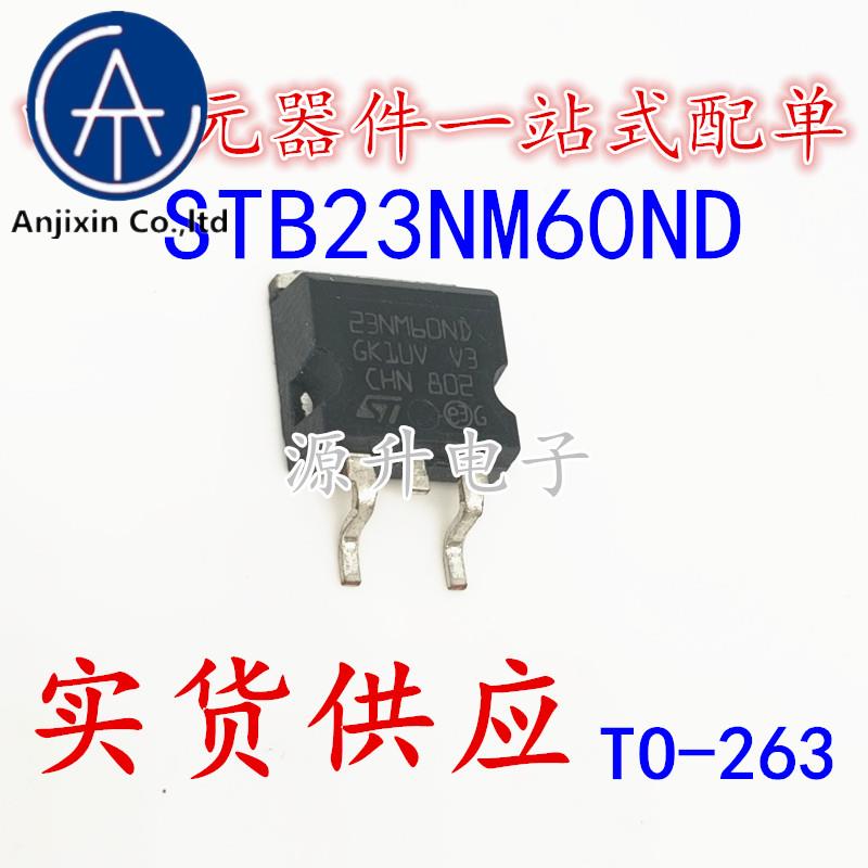 Tubo MOS de efecto de campo a-100% Canal N, STB23NM60ND, 23NM60ND, 10 piezas, 263 original, nuevo