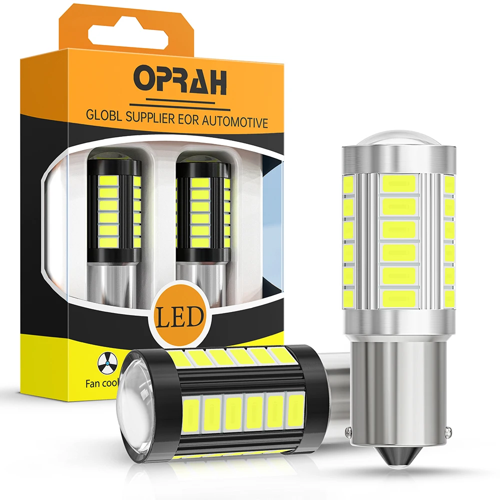 2 uds LED 1156 BA15S P21W 1157 BAU15S PY21W P21/5W BAY15D para coche camión ATV luz Canbus 5630SMD lámpara de señal de giro bombilla DRL 12V24V