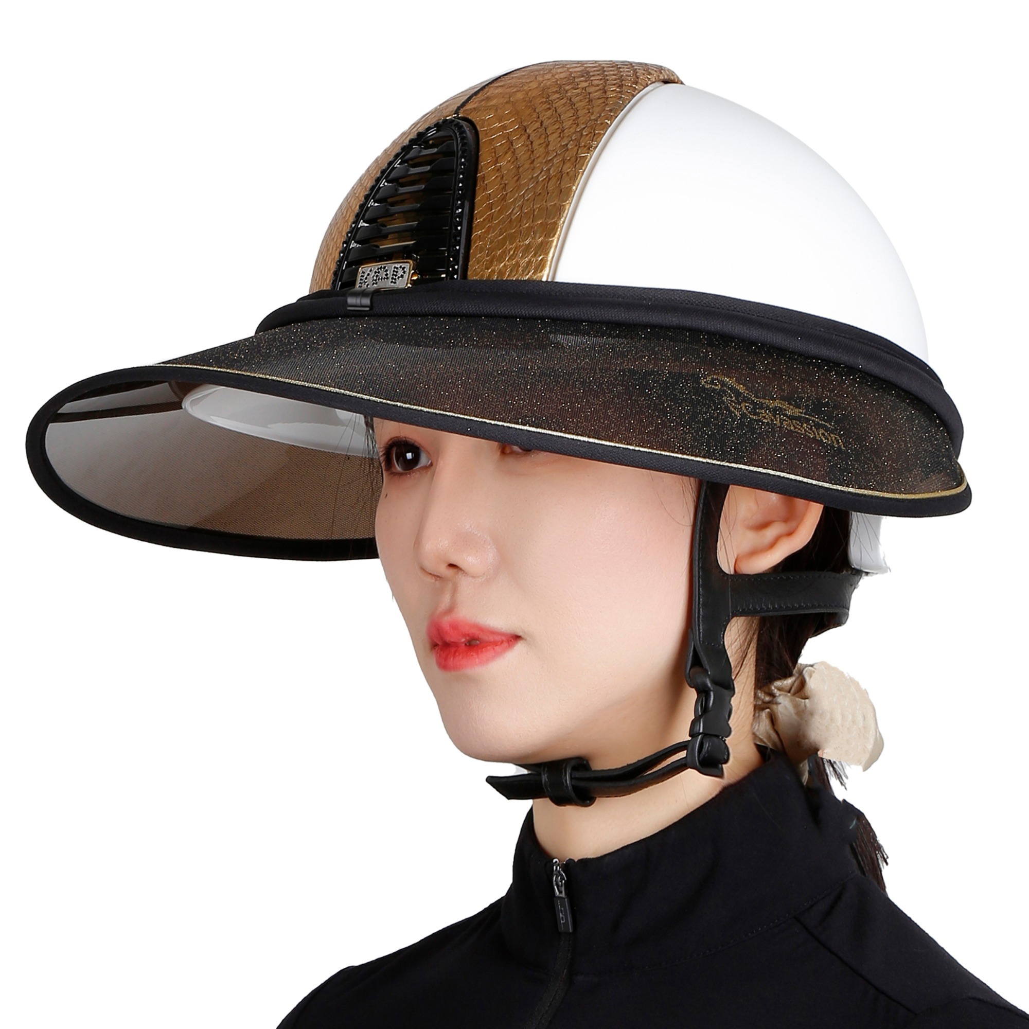 Acessórios para capacete equestre Cavassion, guarda-sol e aba de chapéu de proteção solar, equitação e treinamento equestre 8114005