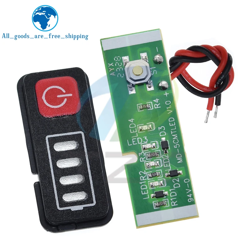 TZT Lithium Battery Display 5S 18V 21V Electric Drill Screwdriver Battery Capacity Indicator Display 18650 Batteries For Makita