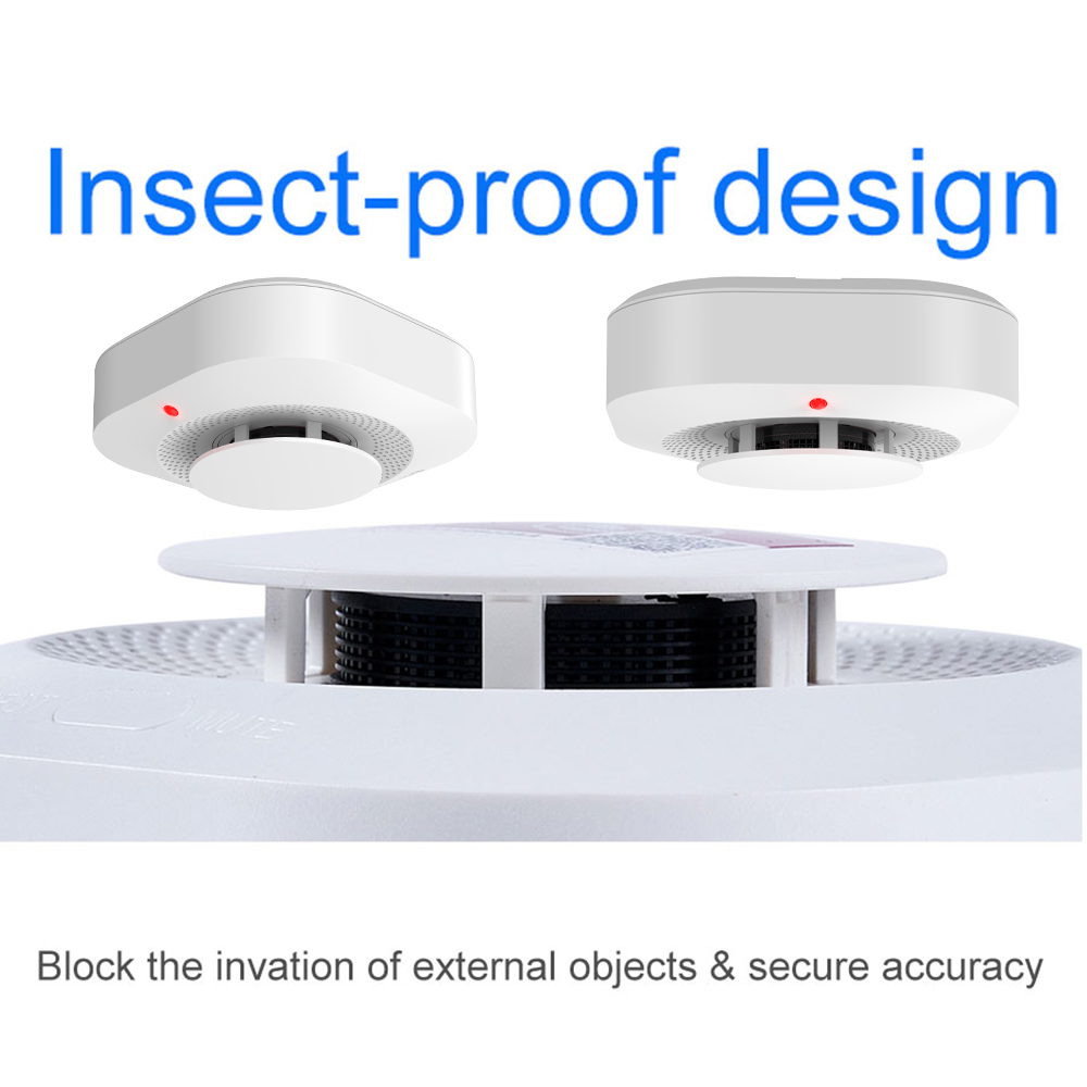 Wireless Fire Smoke Detector Warning alarm,Indoor Fire Detection,85dB Siren Sound Alarm For House Restaurant Hotel Office