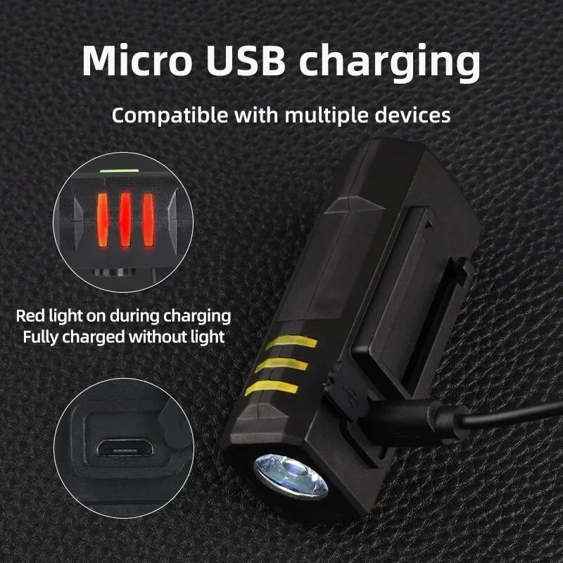 COBA จักรยานจักรยาน USB ชาร์จไฟ LED ความสว่างสูง Multi-Function Road MTB ขี่จักรยานความปลอดภัยไฟหน้า