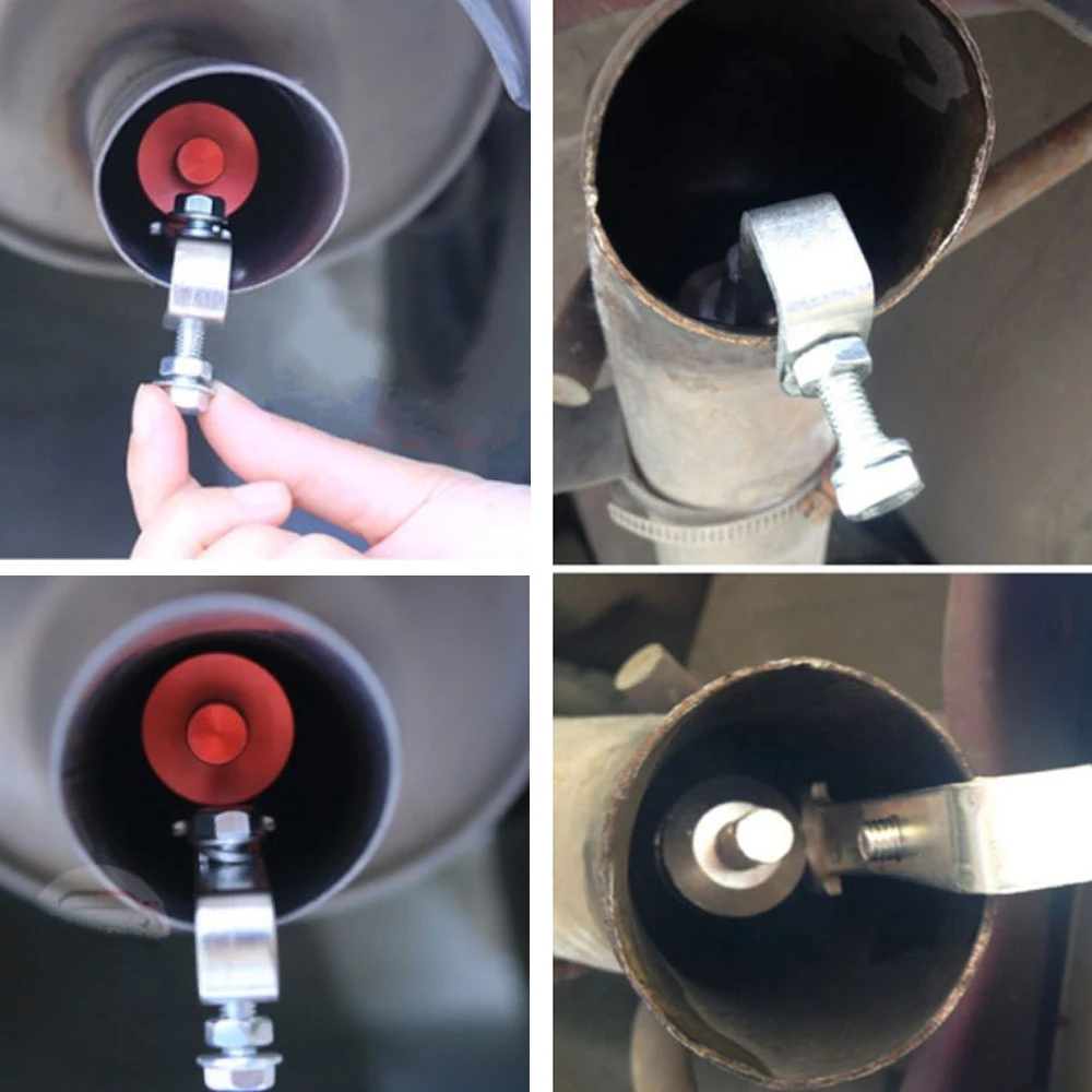 Silenciador de cano de escape turbo de alumínio universal, apito para carro, ponta da válvula de sopro, simulador