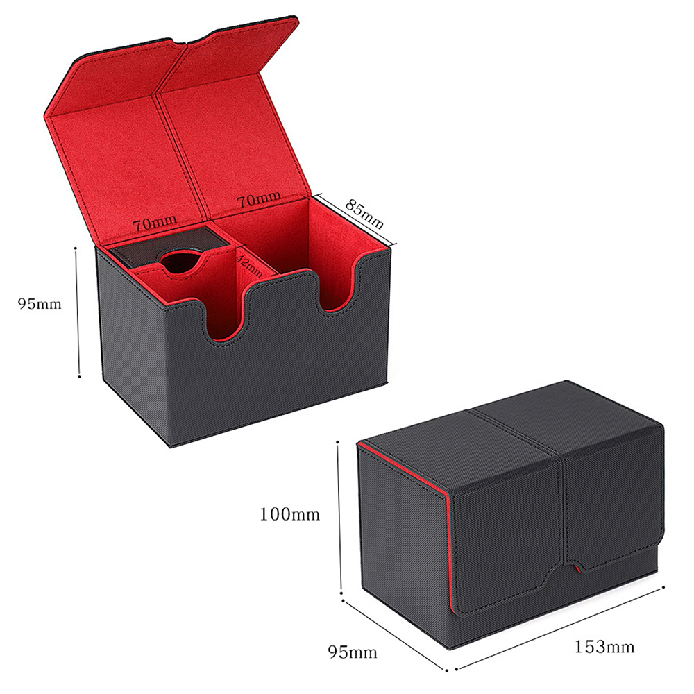 1Pc トレーディングカードケースデッキボックス収納趣味保護 TCG MTG 耐久性のある野球カードホルダーディスプレイカードケース