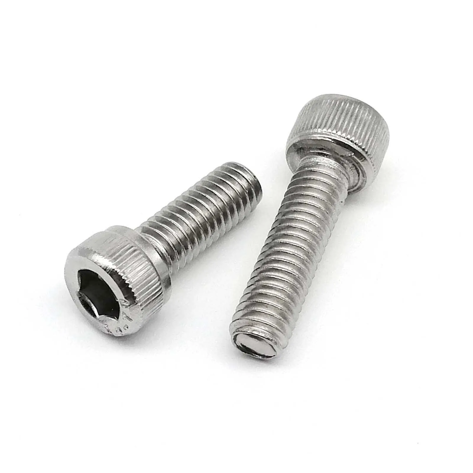 100/50/20/10pcs M2 M2.5 M3 M4 M5 M6 M8 Allen Hexagon Hex ซ็อกเก็ตหัวสกรู Bolt ความยาว 4-60 มม.DIN912 A2 304 สแตนเลส