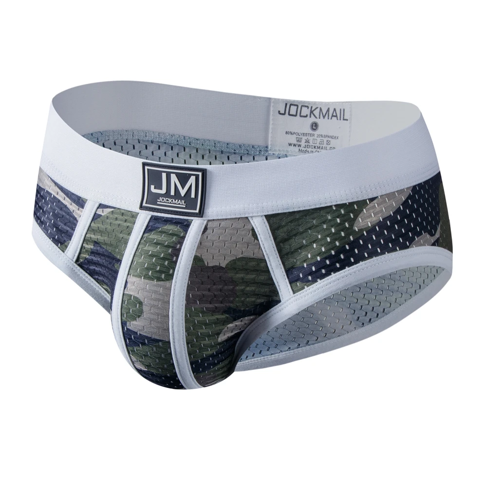 JOCKMAIL ผ้าฝ้ายเซ็กซี่ชายชุดชั้นในกางเกง Breathable กางเกงในชายบิกินี่ชุดชั้นในชายชุดชั้นใน Calzoncillos