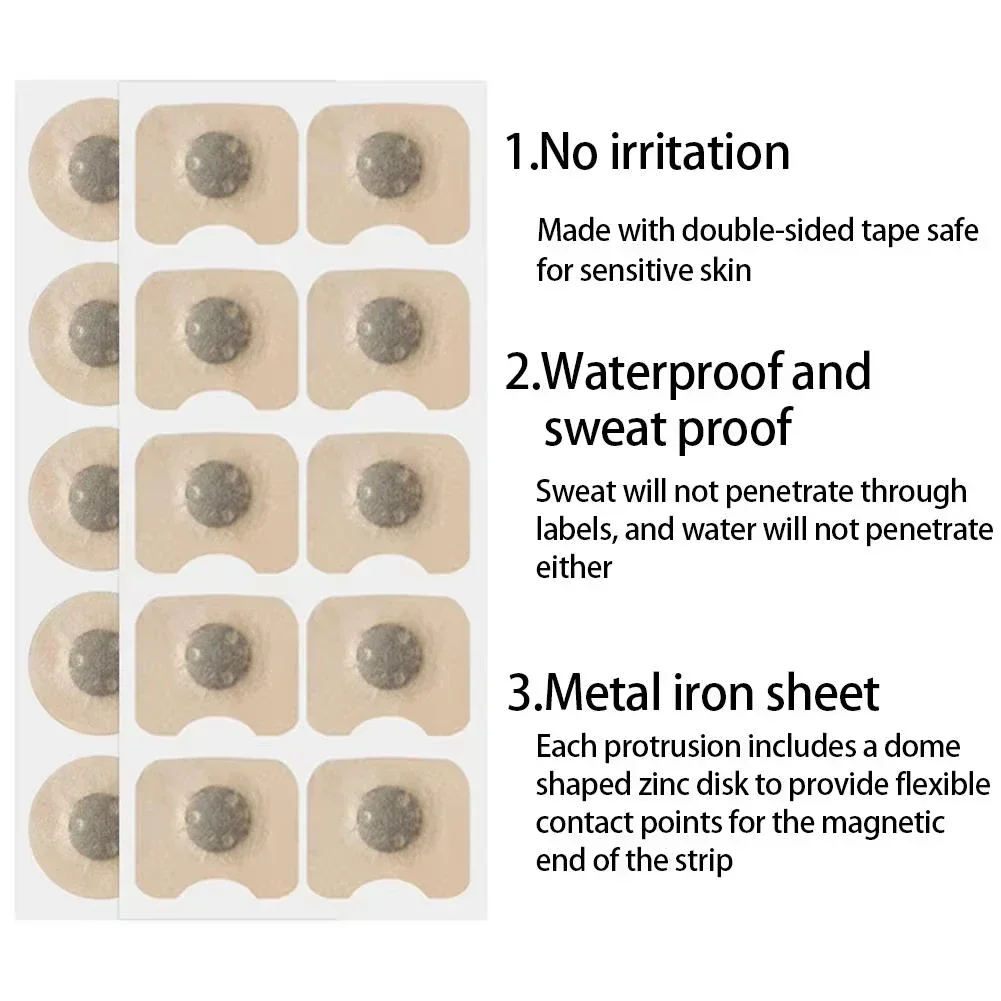 10/30/60/90Pcs Nose Breathing Patches Magnetic Suction Iron Nasal Strips Increase Air Improve Sleep Quality Reduce Snoring Tools