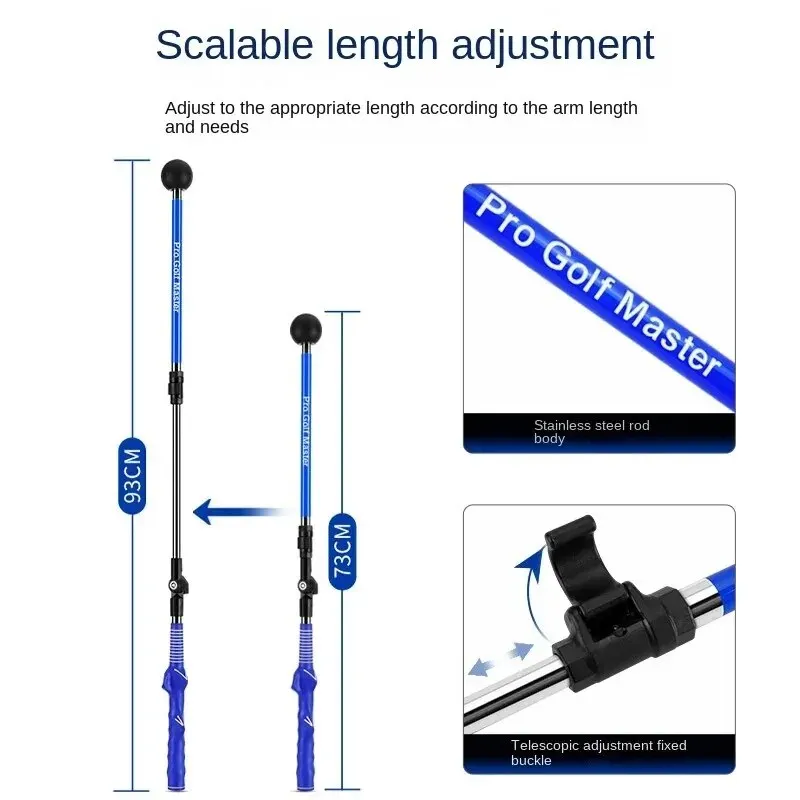 PGM Golf Swing Trainer Pratica di correzione pieghevole Angolo di lunghezza regolabile Principiante disponibile con lancette sinistra destra HGB023