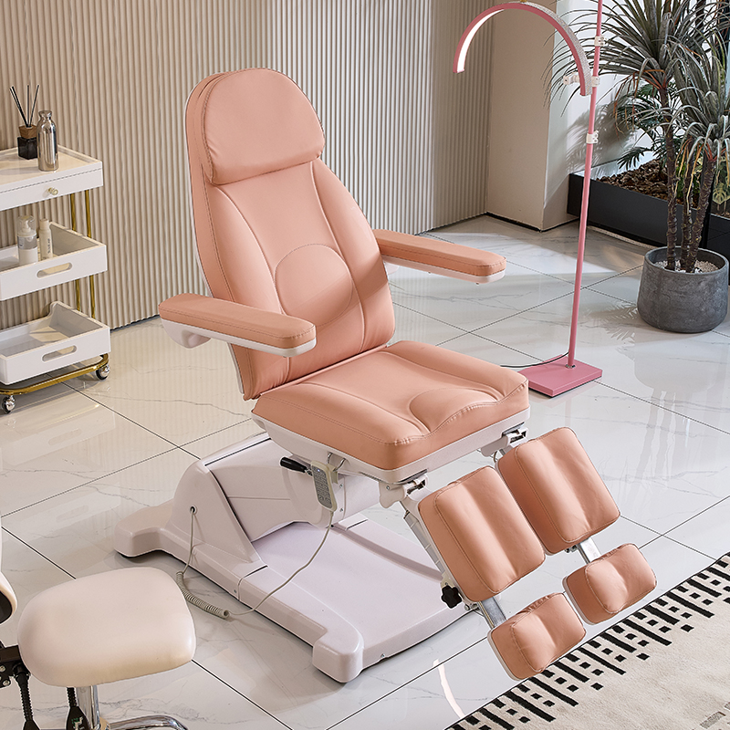Professional Pedicure Chair Foot Therapy Tattoo Foot Soaking Bed with Rotating Electric Lifting Beauty Bed