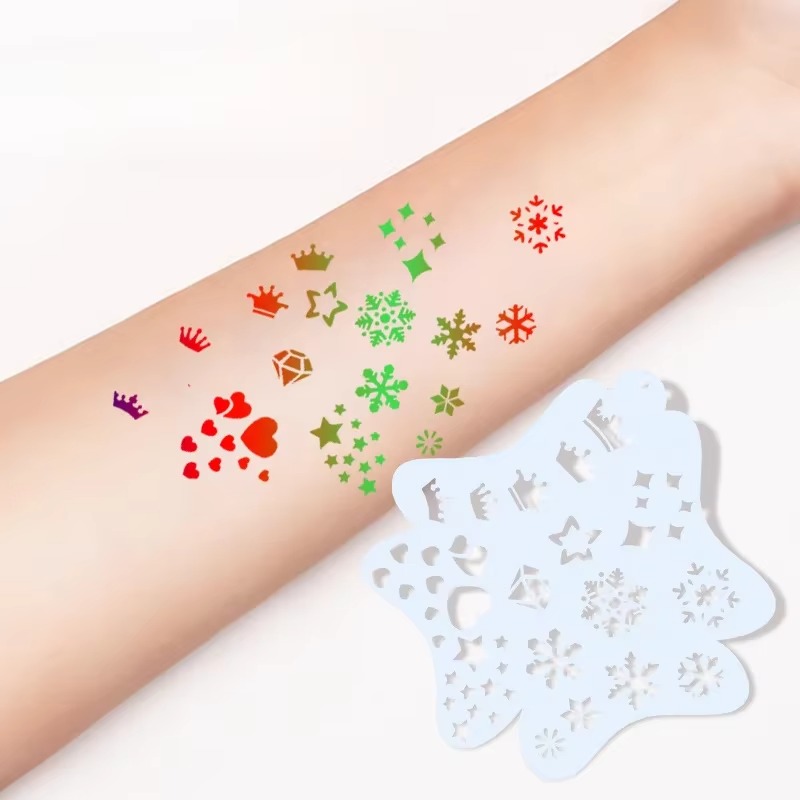 Face painting templates adults children professional body art reusable user-friendly party templates  makeup  tools template new