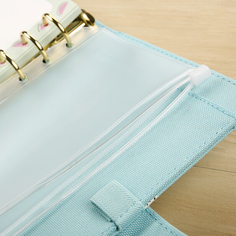 50pcs bolsos de pasta 6 furos envelopes de dinheiro de orçamento para orçamento 6 fichário de anel A5 A6 A7
