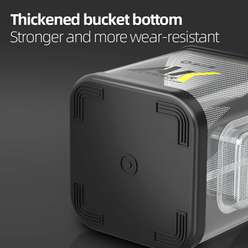 YUZHIYUAN Cubo de pesca transparente, contenedor de peces vivos multifuncional plegable, cubo de protección para peces