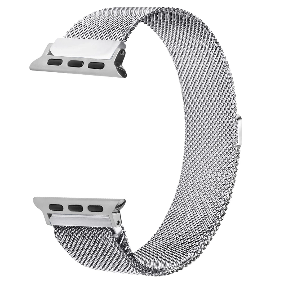 Stainless steel metallic Milan strap suitable for Apple Watch series 987654321 men and women to replace mesh strap