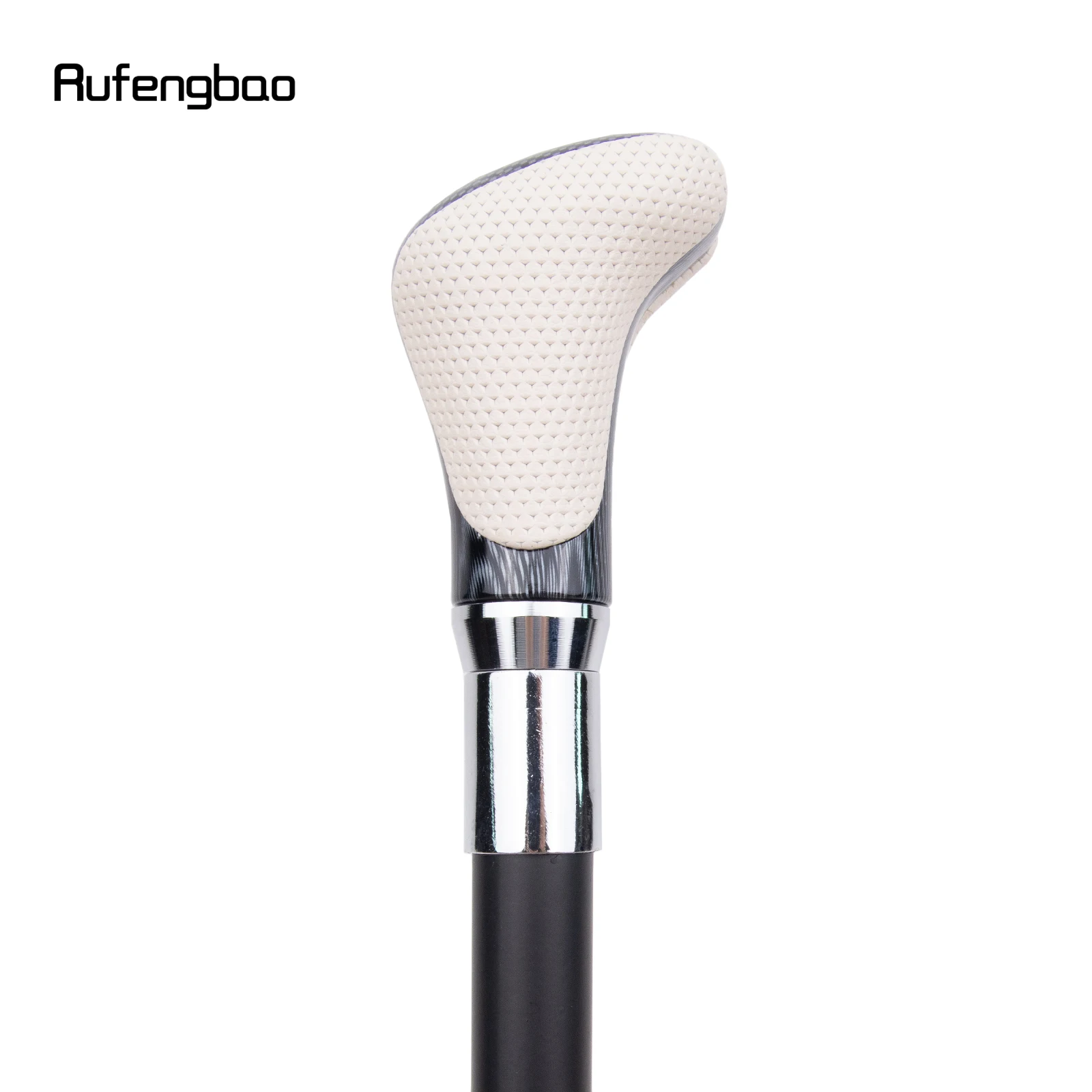 Branco preto couro branco bengala moda decorativa bengala cavalheiro elegante cosplay cana crosier 94cm