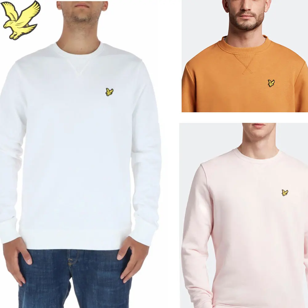 2025 LYLE Primavera Verano temporada hombres mujeres puro algodón cuello redondo deportes Sudadera con capucha águila logo ocio diario marca sudadera ropa