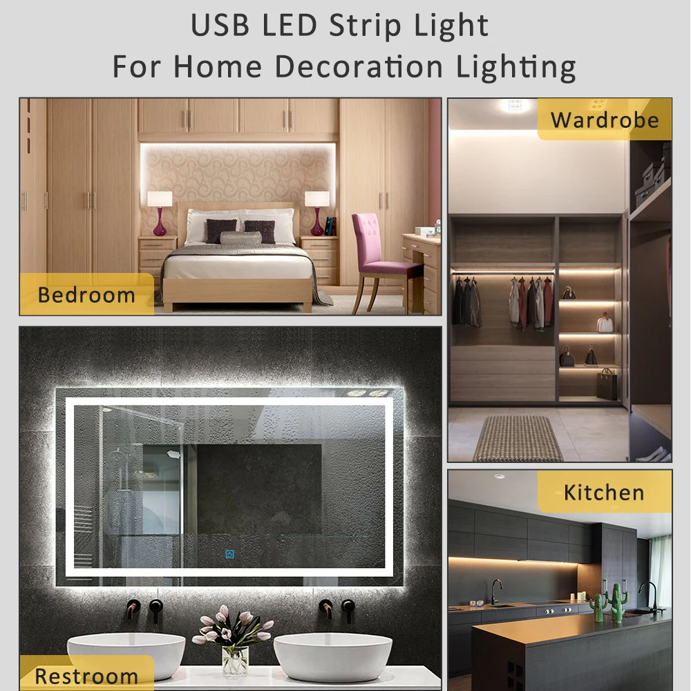 ไฟแถบ LED COB USB 5V 320 ดวง/เมตร แสงวอร์มไวท์ นวล ขาวธรรมชาติ ขาวเย็น แบบยืดหยุ่น ขั้วต่อ 2 ขา ขนาด 8 มม. สำหรับตกแต่งห้องนอน ห้องนั่งเล่น และบ้าน