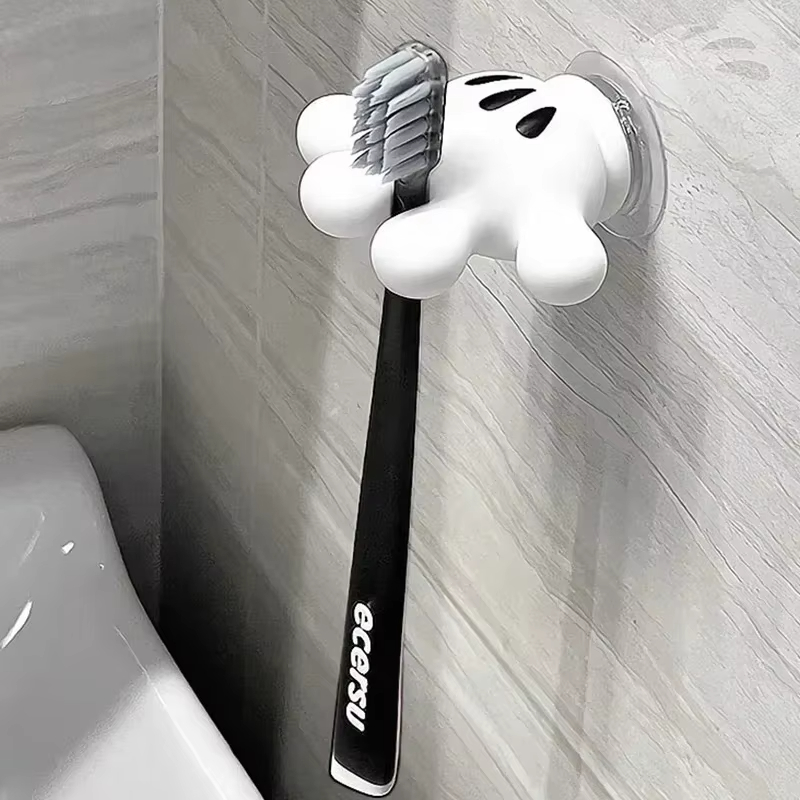 Toothbrush holder Mickey Palm cute bathroom towel suction cup multi-function hook traceless hook data cable winder