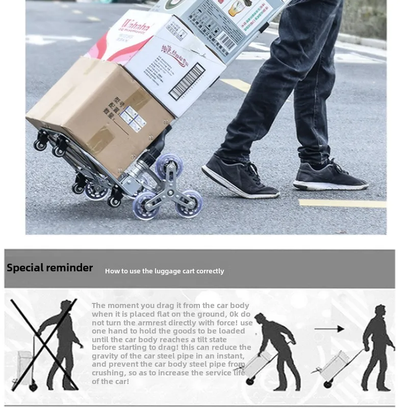 Climbing stairs, hand pulled carts, transporting goods, small trailers, folding handcarts, small carts, travel carts, pull carts