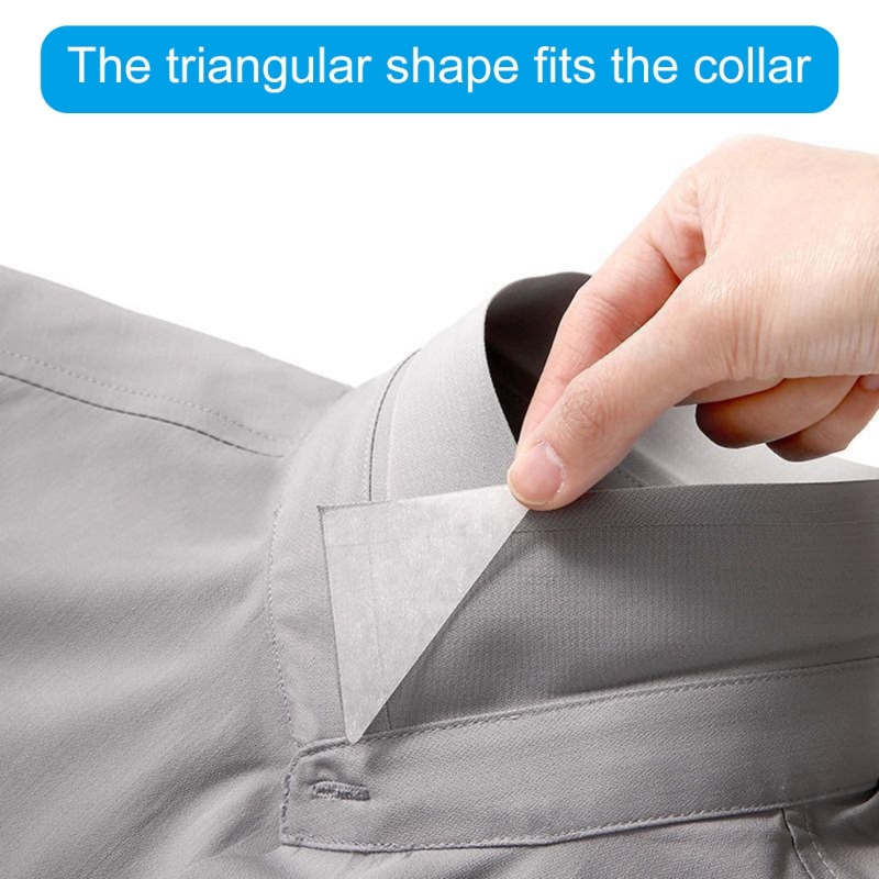 30 unidades/pacote adesivos colar papel para camisa escritório almofada suporte colar prático