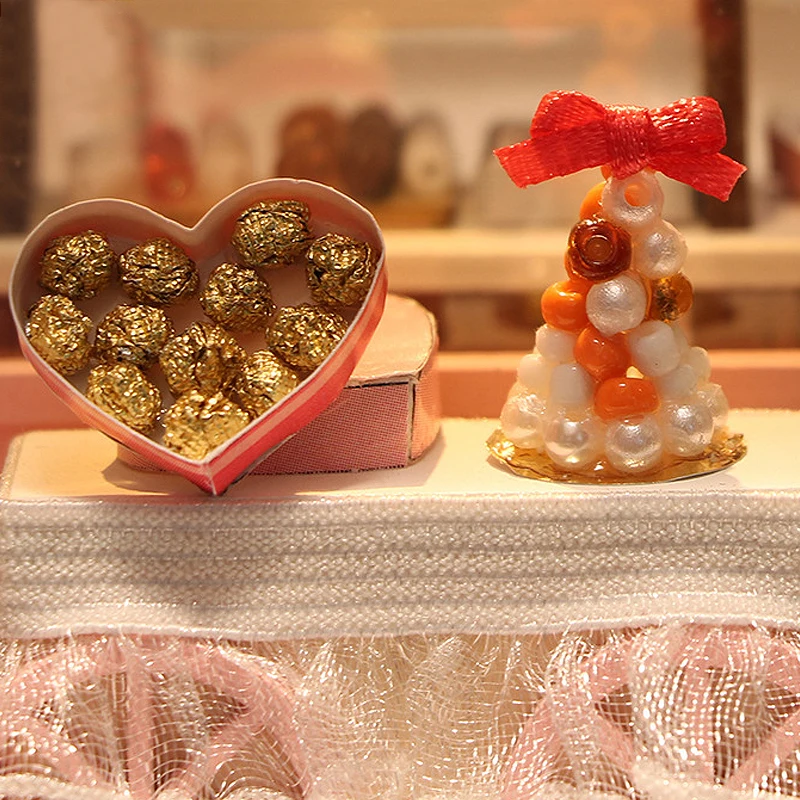 DIY ชุดตุ๊กตาจิ๋ว 3D ปริศนาเฟอร์นิเจอร์ประกอบชุดบ้านตุ๊กตาการศึกษาของเล่นไม้สําหรับของขวัญเด็ก