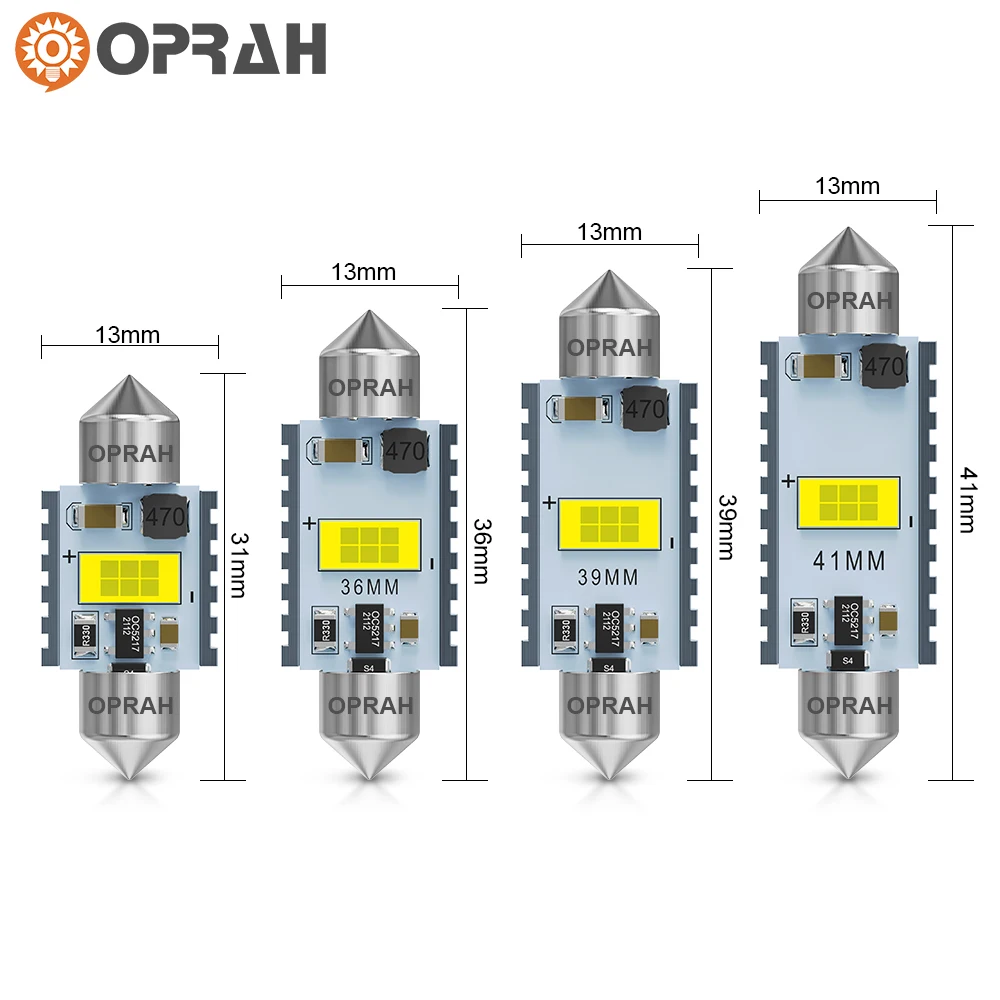 Mới C10W C5W LED Xi Nhan Canbus Festoon 31Mm 36Mm 39Mm 41Mm Bóng Đèn LED 3570 CSP Nội Thất Đọc Sách ánh Sáng Dome Biển Đèn Trắng 6000K