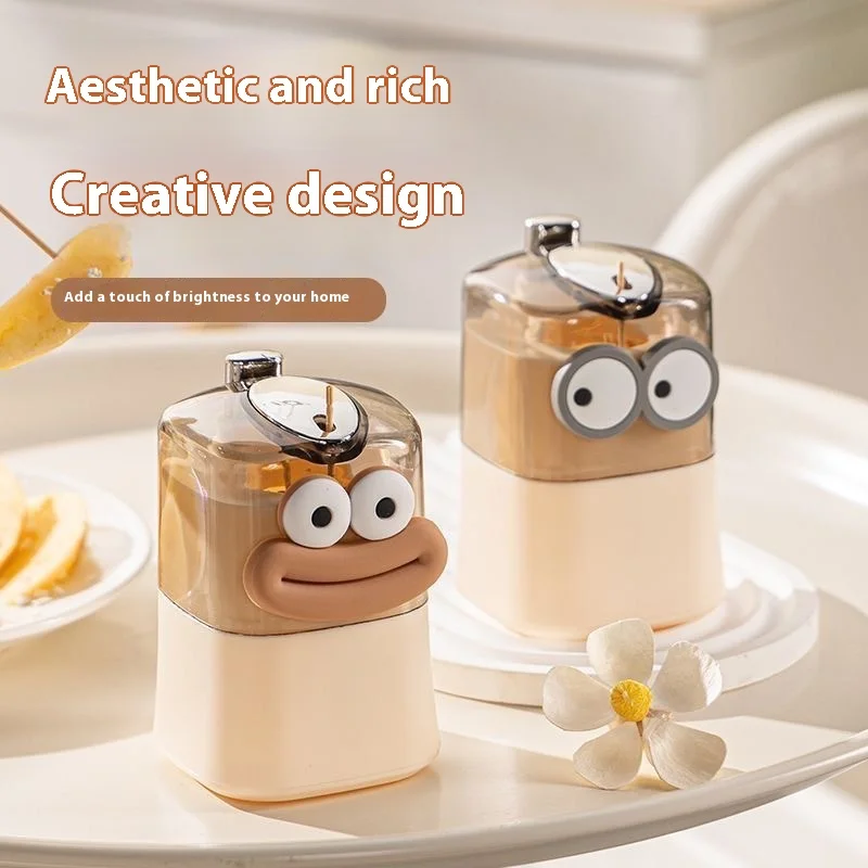 Creative Cartoon Gut and Mouth Toothpick Box for Home Use High Appearance Level Cream-style Light Luxury Toothpick Holder