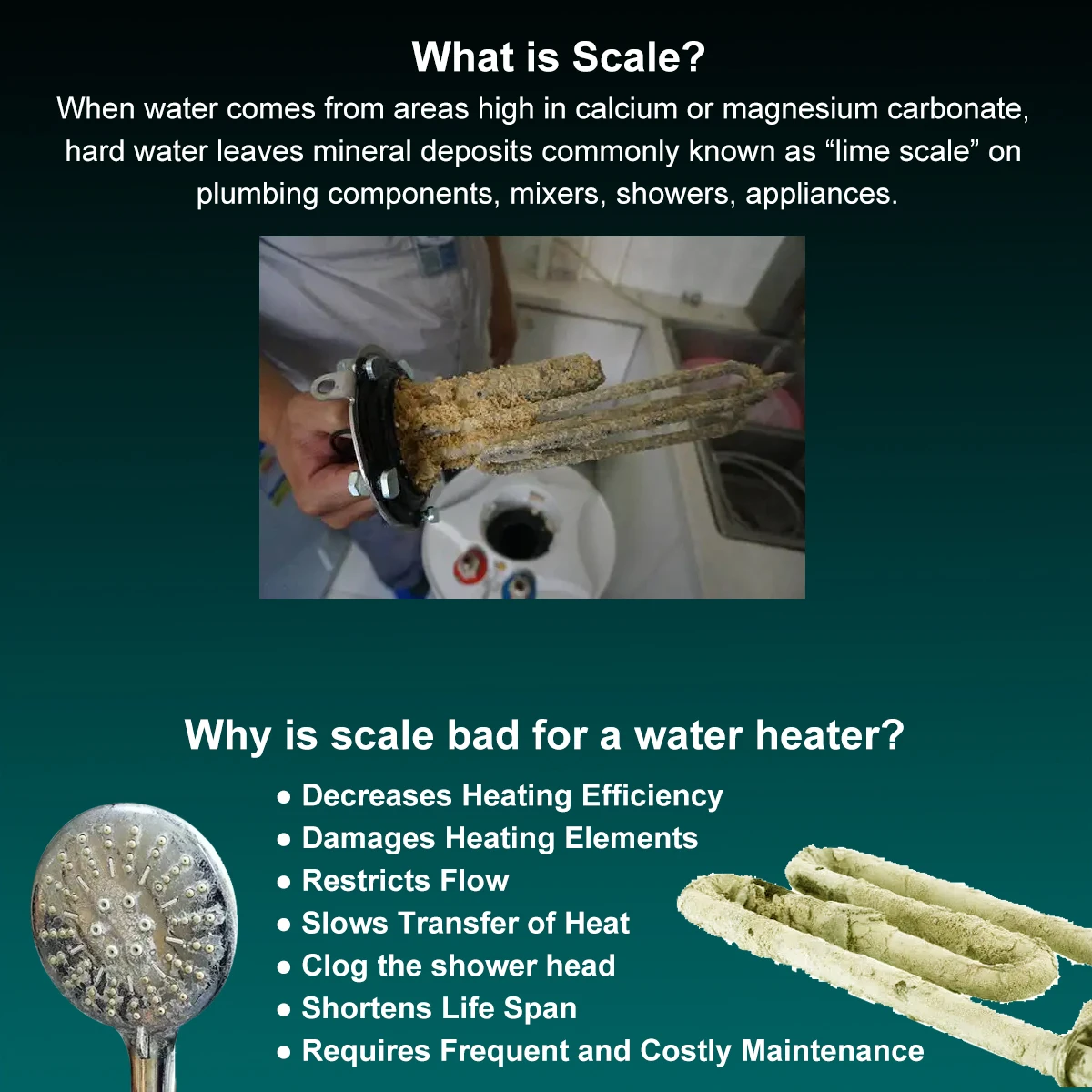 ALTHY IPSE Terminal Scale ยับยั้ง Water Softener System Descaler Anti Limescale & Hard Water สําหรับเครื่องทําน้ําอุ่นฝักบัวกรอง