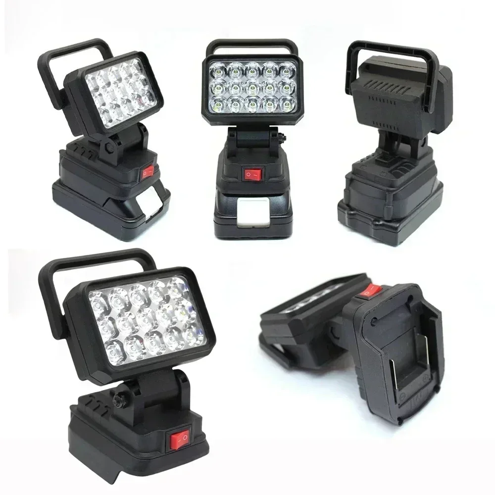15 Perlen LED Arbeitslicht Scheinwerfer Tragbare Lampe Handlaterne für Makita 18 V Li-Ion Akku Zubehör BL1830 Arbeitslampe Licht