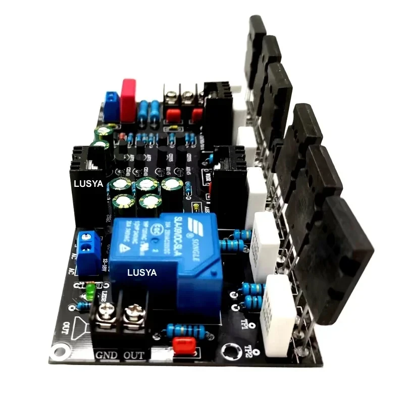 Upgraded Version 300W Mono Power Amplifier 1943 + 5200 High Power Tube Amp Board With Speaker Protection Relay