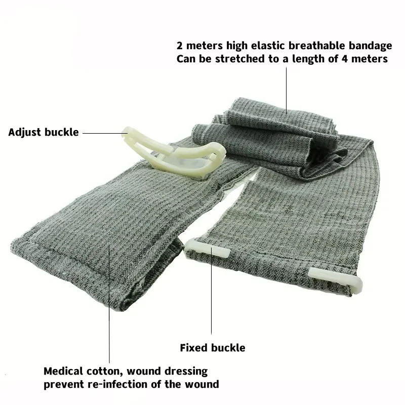 4/6 Inch Hemostatic Bandage - Emergency First Aid for Camping, Hiking & Outdoor Safety