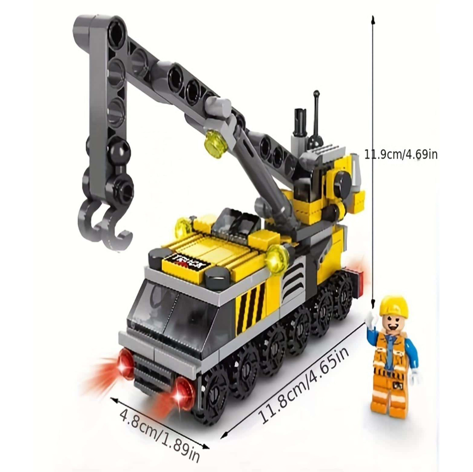 Kleine Partikel Mini Feuerwehrauto Polizeiauto Serie Kinder Puzzle Spielzeug Militär Bausteine Junge Montage