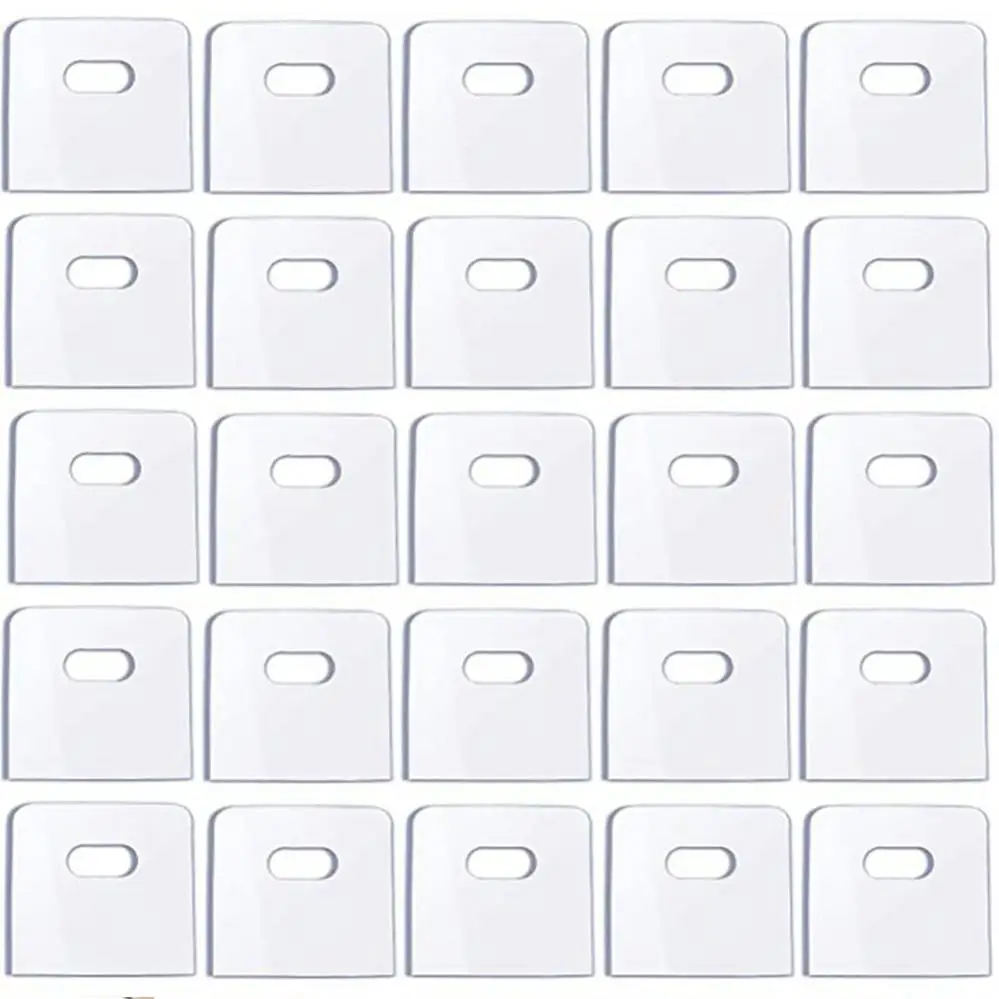 25 Set / 50 pezzi toppa di riparazione cieca verticale trasparente da 30mm per lamelle/parti di ricambio per tende verticali